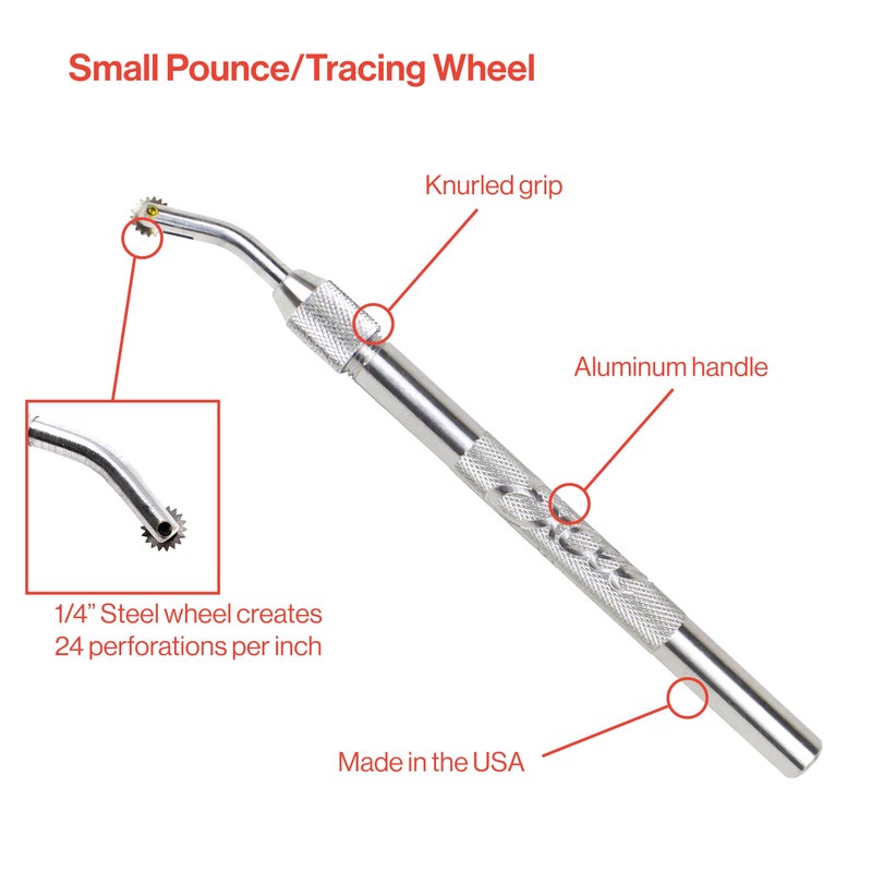 Excel Blades Pounce Wheel - 1/4-Inch Stainless Steel Tracing, Perforating, Cutting, Sewing, Quilting & Embossing Tool - Image 3